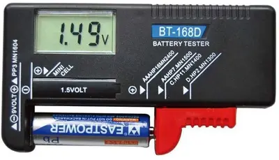 BT-168D Digital Battery Tester for AA, AAA, C, D, 9V and Button Cells photo 3