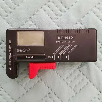 BT-168D Digital Battery Tester for AA, AAA, C, D, 9V and Button Cells