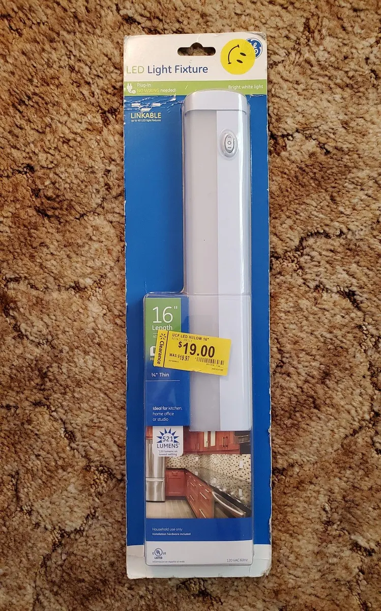 GE Premium 16" LED Plug-In Linkable Under-Cabinet Light