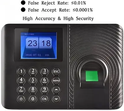 Biometric Fingerprint and Password Time Clock Attendance Machine photo 4
