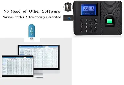 Biometric Fingerprint and Password Time Clock Attendance Machine photo 6
