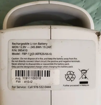 Definitive Technology Rechargeable Li-Ion Battery 12.8V 19.2Ah (245.8Wh) photo 3