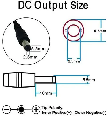 24V 0.65A AC Adapter, 5.5 x 2.5mm, US Plug photo 3