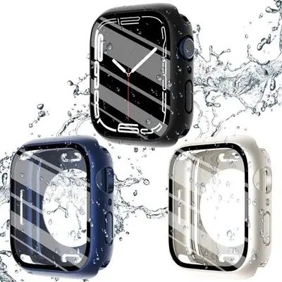 CHANCHY Waterproof Cases with Screen Protector for Apple Watch 7/8 41mm, 3-Pack photo 4