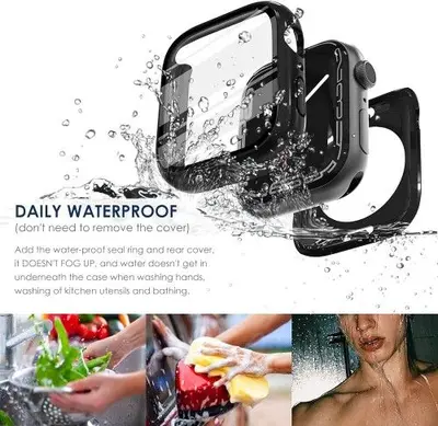 CHANCHY Waterproof Cases with Screen Protector for Apple Watch 7/8 41mm, 3-Pack photo 8