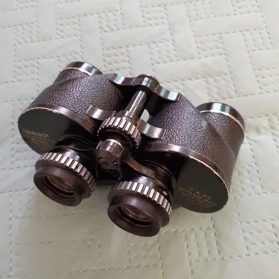 Vintage Tasco Model 118 Binoculars, 7x35 Extra Wide Angle