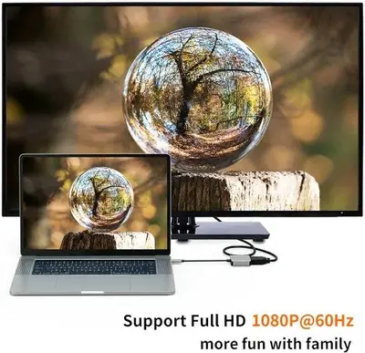 CableCreation USB-C to DVI Adapter, 1080P photo 5