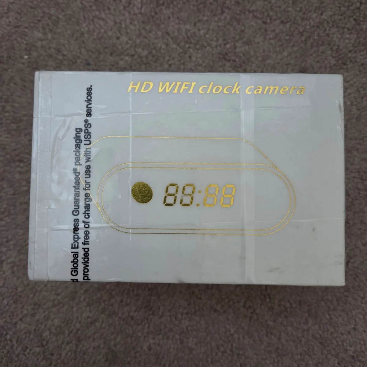 Hidden Camera Alarm Clock, 1080P WiFi, Night Vision and Motion Detection
