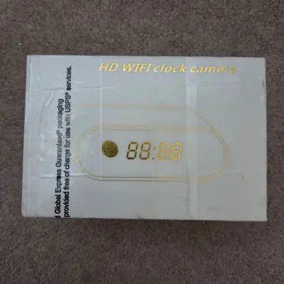 Hidden Camera Alarm Clock, 1080P WiFi, Night Vision and Motion Detection