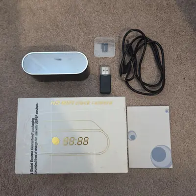 Hidden Camera Alarm Clock, 1080P WiFi, Night Vision and Motion Detection photo 3