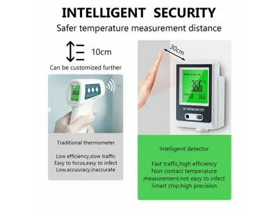 Wall-Mounted Digital Non-Contact Infrared Forehead Thermometer photo 8