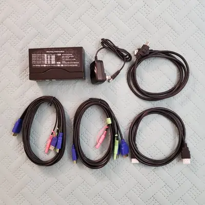 CKL CKL-922HUA 2-Port HDMI KVM Switch, Dual Monitor, 4K 30Hz photo 2