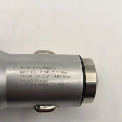 Blackweb 4.8A Dual-Port USB Car Charger BWA18WI038 photo 2