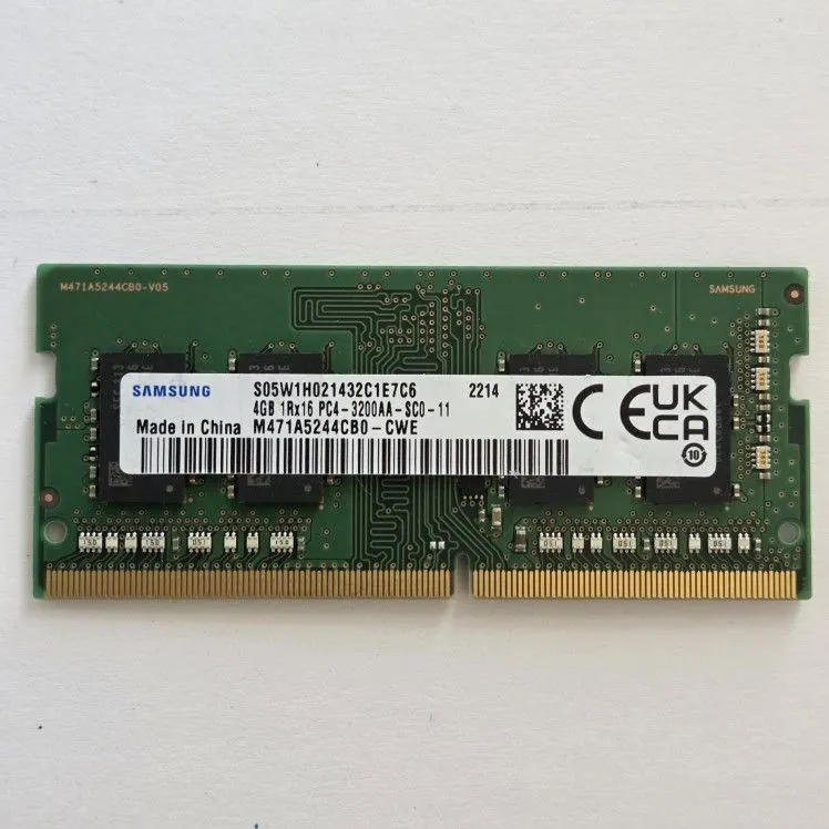 Samsung 4GB DDR4-3200 SODIMM 260-Pin Laptop RAM, 1Rx16