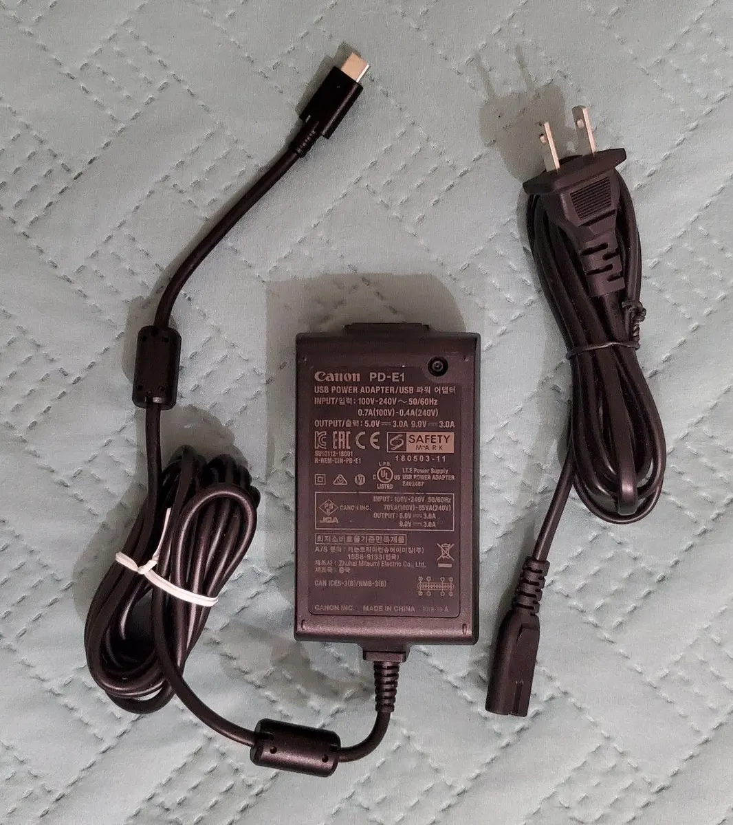 Canon PD-E1 USB Power Adapter for EOS R and PowerShot G Cameras