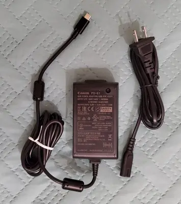 Canon PD-E1 USB Power Adapter for EOS R and PowerShot G Cameras