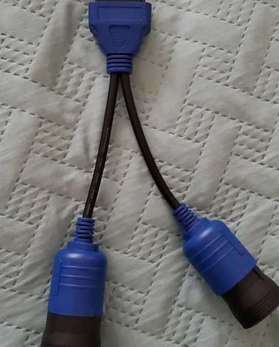 6-Pin / 9-Pin to 16-Pin OBD2 Adapter Cable for Heavy-Duty Trucks
