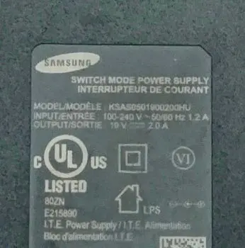 Genuine Samsung 19V 2A AC Adapter KSAS05019O0200HU (GH44-02888B) photo 4
