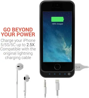 PowerBear 4000mAh Battery Case for iPhone 5/5S/5C/SE photo 5