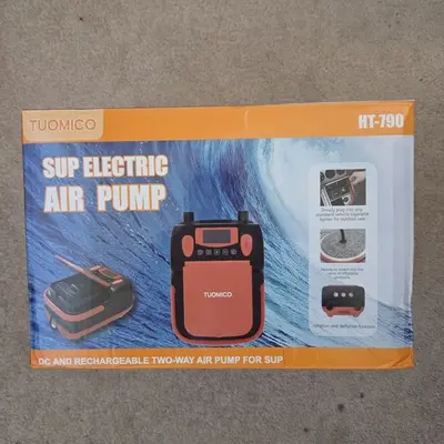 Rechargeable SUP Electric Air Pump with 6000mAh Battery, AC 100-240V photo 2