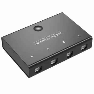 4-PC USB KVM Switch Box Sharing 3 USB Devices photo 2