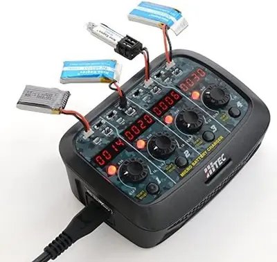 Hitec RCD 44212 X4 Micro AC/DC 1-Cell LiPo Charger photo 5