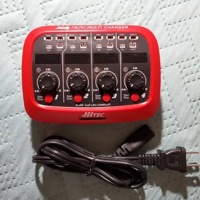 Hitec RCD 44212 X4 Micro AC/DC 1-Cell LiPo Charger