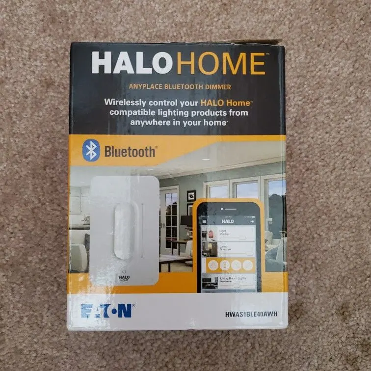 Eaton HaloHome Bluetooth Dimmer Anyplace HWAS1BLE40AWH