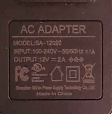 12V 2A AC Adapter for External Hard Drives, Routers and Cameras photo 2
