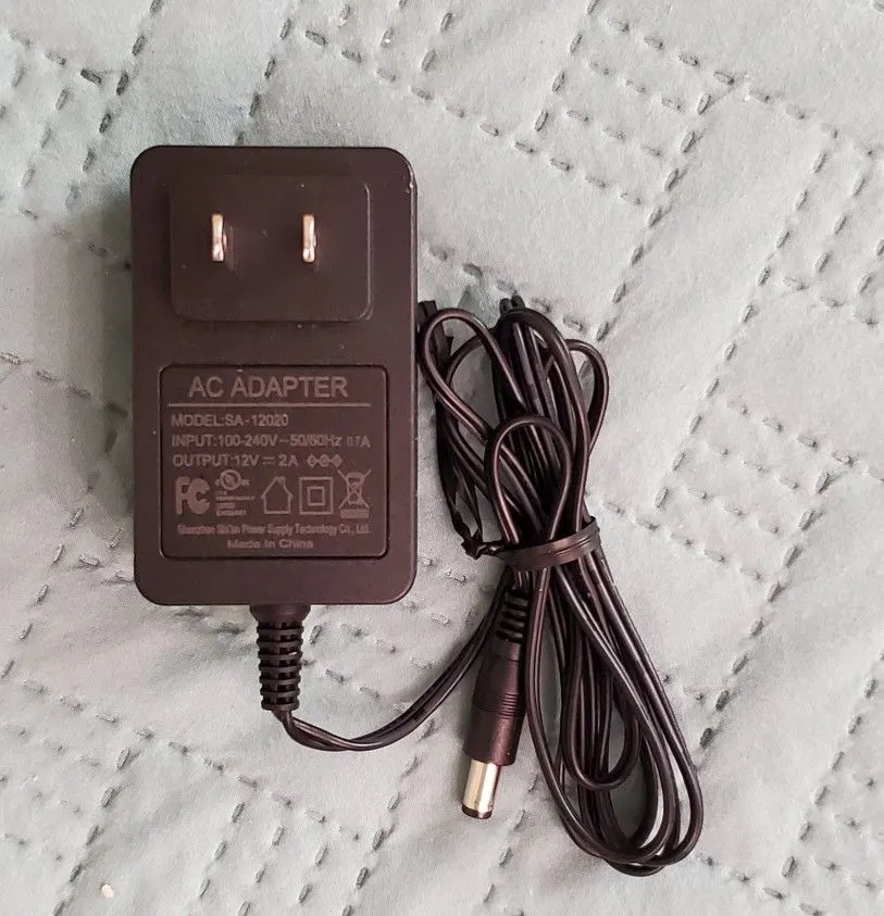 12V 2A AC Adapter for External Hard Drives, Routers and Cameras
