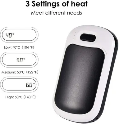 Rechargeable Dual-Sided Hand Warmers, 7800mAh photo 6