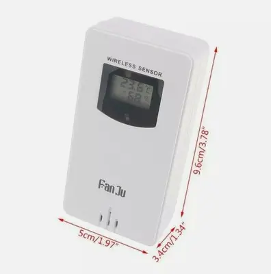 FanJu 3378 Weather Station Wireless Temperature/Humidity Sensor photo 2