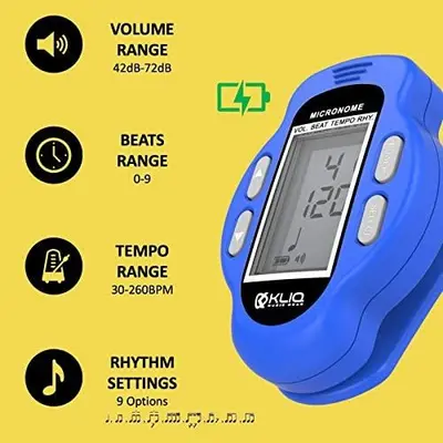 KLIQ MicroNome USB-Rechargeable Clip-On Digital Metronome photo 3