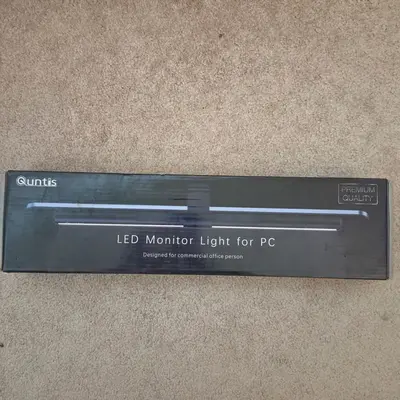 Quntis Monitor Light Bar Focus, 15.7 in, Black, Eye-Caring