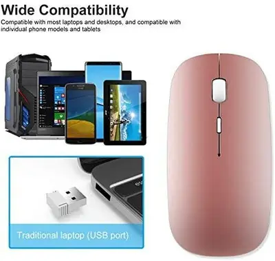 Slim Silent-Click 2.4G Wireless Mouse with USB Receiver photo 3