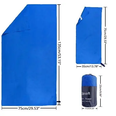 Zipsoft Microfiber Travel Towels, 2-Pack photo 4