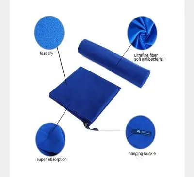 Zipsoft Microfiber Travel Towels, 2-Pack photo 3