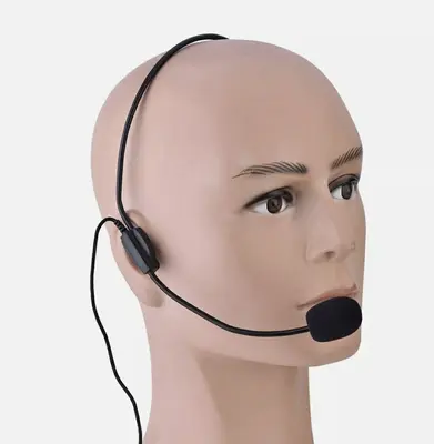 3.5mm Head-Worn Wired Headset Microphone for Voice Amplifiers photo 3