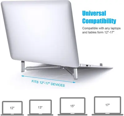 Portable Adjustable Aluminum Laptop Stand for Airflow photo 4