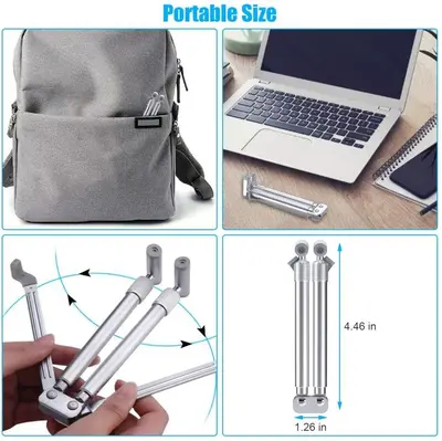 Portable Adjustable Aluminum Laptop Stand for Airflow photo 5