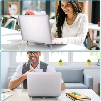 Portable Adjustable Aluminum Laptop Stand for Airflow photo 7