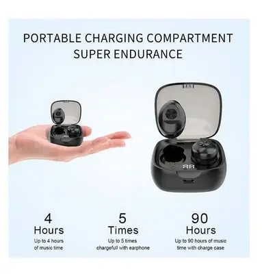 TWS 5.0 Wireless Bluetooth Earphones, Black photo 4