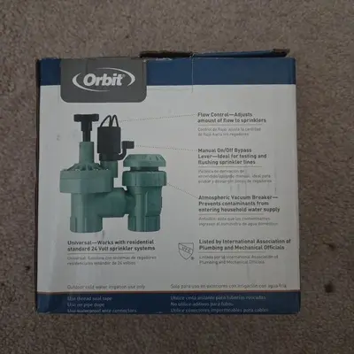 Orbit 57623 3/4" FPT Anti-Siphon Automatic Sprinkler Valve with Flow Control photo 2