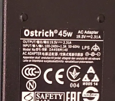 Dell 45W 19.5V 2.31A Charger DA45NM140 / LA45NM140 photo 2