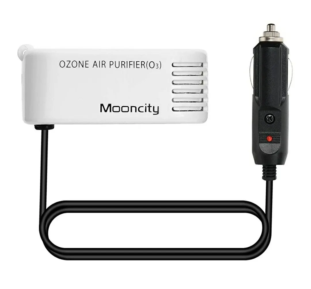 Mooncity OZ100 Car Ozone Air Purifier and Vent Clip Ionizer