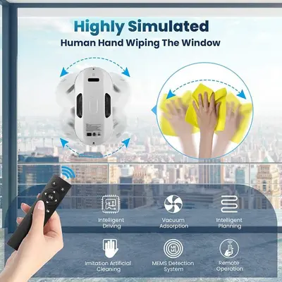Remote-Control Window Cleaning Robot with Gravity Sensor photo 9