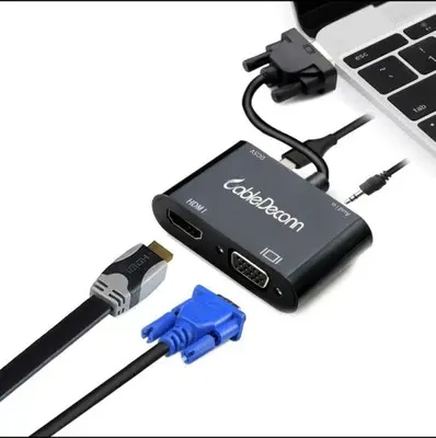 CableDeconn VGA 15-Pin to VGA and HDMI 2-in-1 Adapter photo 4