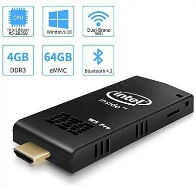 W5 Pro Mini PC Stick, Intel Atom Z8350, Windows 10, 2GB/4GB photo 3