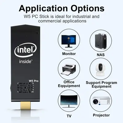W5 Pro Mini PC Stick, Intel Atom Z8350, Windows 10, 2GB/4GB photo 12