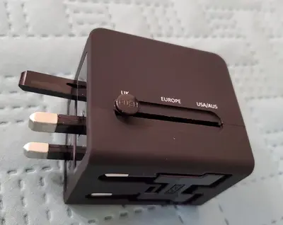 Multi-Nation Travel Adapter with USB Charger photo 3